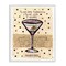 Stupell Industries Dotted Martini Recipe Framed Giclee, design by Nancy Overton